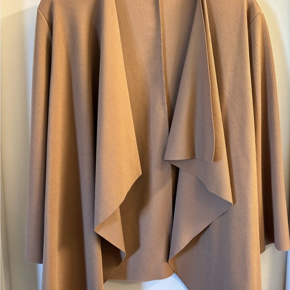 SHEIN Camel Draped Open Front Cardigan NWOT - Picture 4 of 5